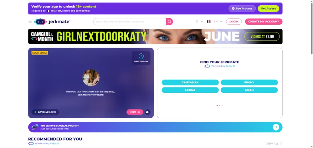 jerkmate — Find your match by category